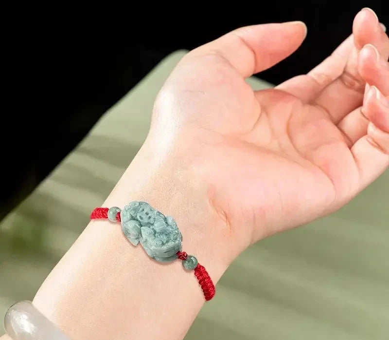 Burmesiska Jade Money Pixiu armband - 24 Timmar Deals