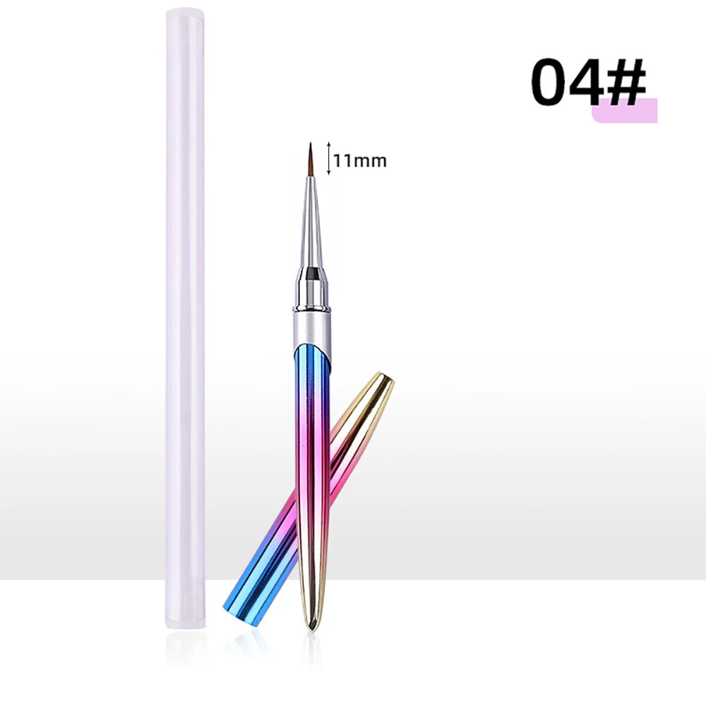 1 ST Nail Art Pensel, Akryl UV Gel Extension rush, Målning Ritning Pensel Liner - 24 Timmar Deals