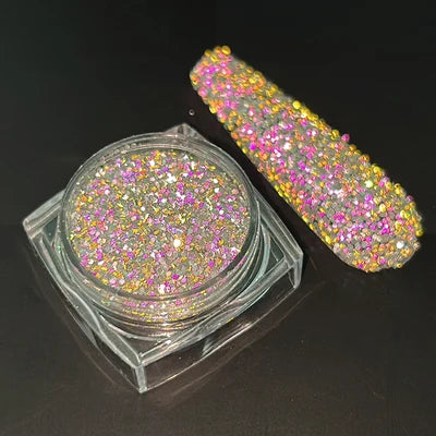 Holographic Nail Powder Net-2g Chrome Laser Mirror Glitter - 24 Timmar Deals