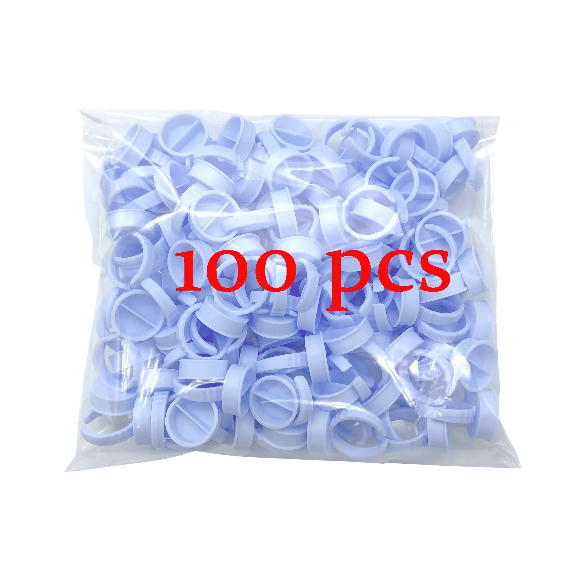 50/100 st Engångs ögonfranslim Cup Ringar Hållare Behållare Tatuering Pigment Ögonfransförlängningsverktyg Lash Supplies - 24 Timmar Deals