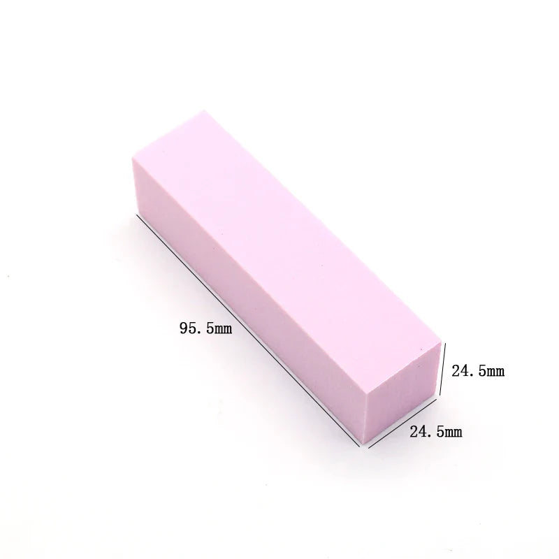 Nails Buffer Grind Buffing Block pink Nail File For Pedicure Manicure Care Nail Art Sponge Buffer Polish Nail accessories Tools - 24 Timmar Deals