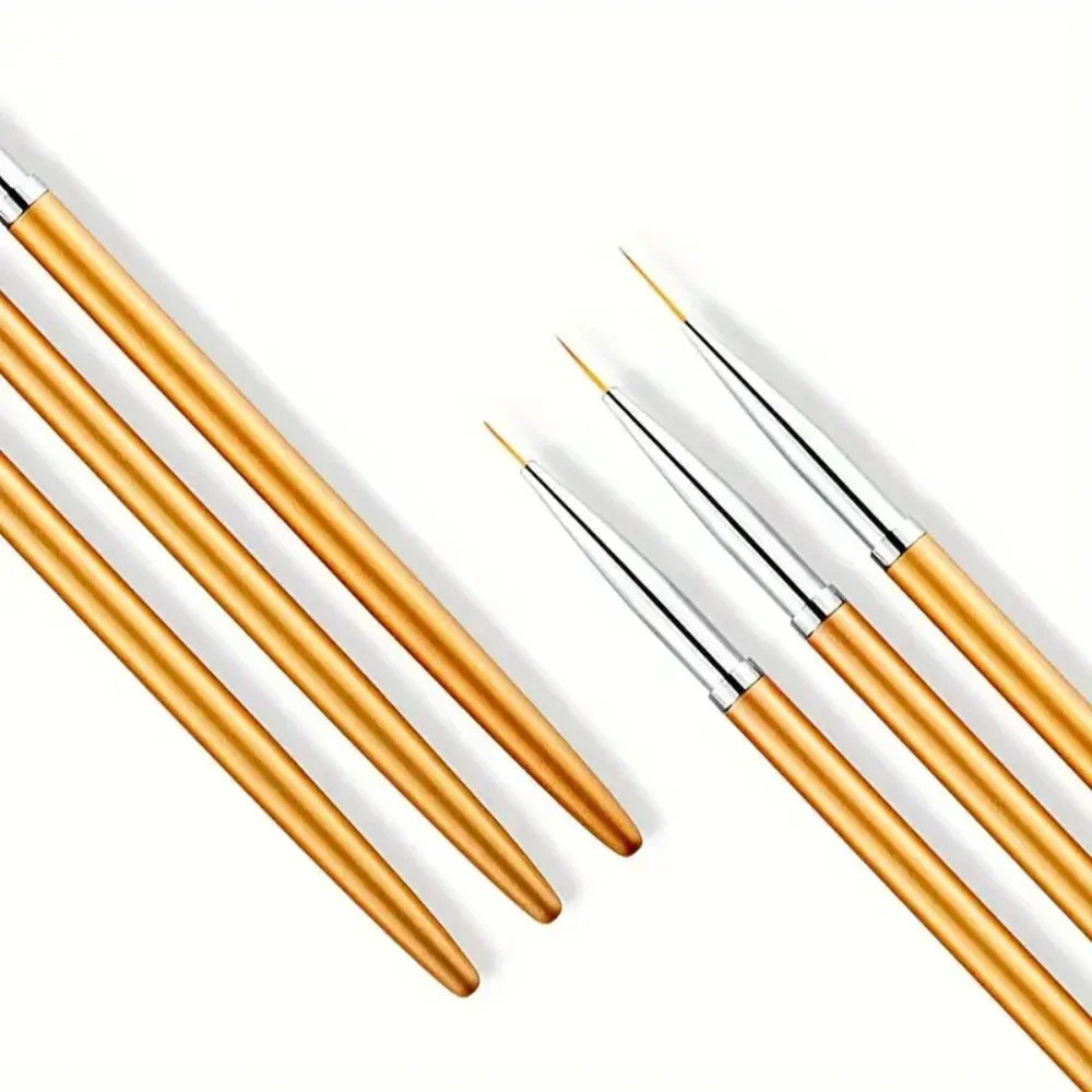 3Pcs Nail Art Liner Brush - 24 Timmar Deals