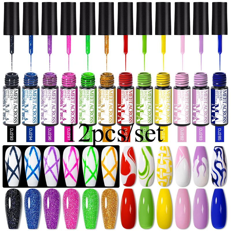 12st Line Gel Polish Set - 24 Timmar Deals