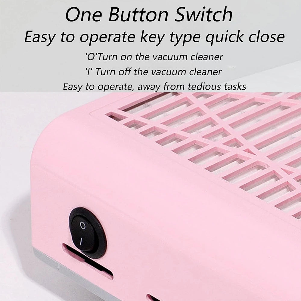 Nail Dust Collector Vacuum Kraftfull nagelfläkt - 24 Timmar Deals