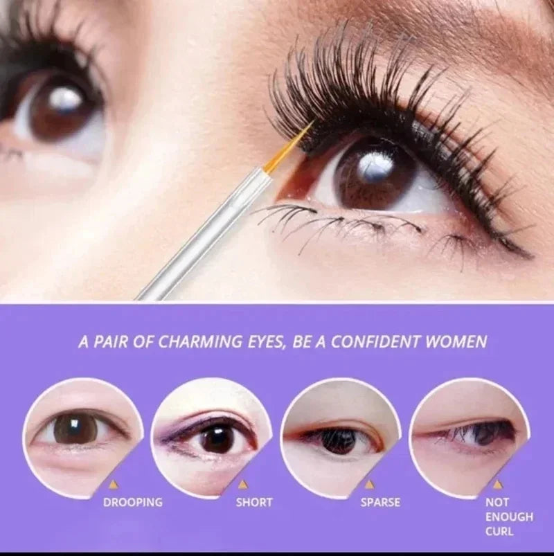 Snabbtillväxtbehandling Ögonfransserum Förlängande frans Kraftfull Makeup Tjockare Fransar - 24 Timmar Deals