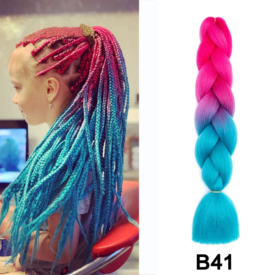 Syntetiska hårförlängningar för att göra afrikanskt fläthår högtemperaturfiber - 24 Timmar Deals