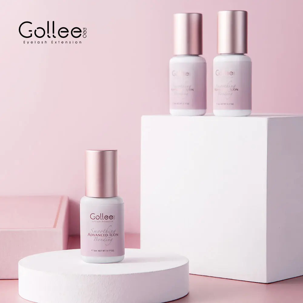 Pink Adhesive Gollee Eyelash Extension Glue 5ml Lashes Adhesive For Volume lashes Individual lashes - 24 Timmar Deals