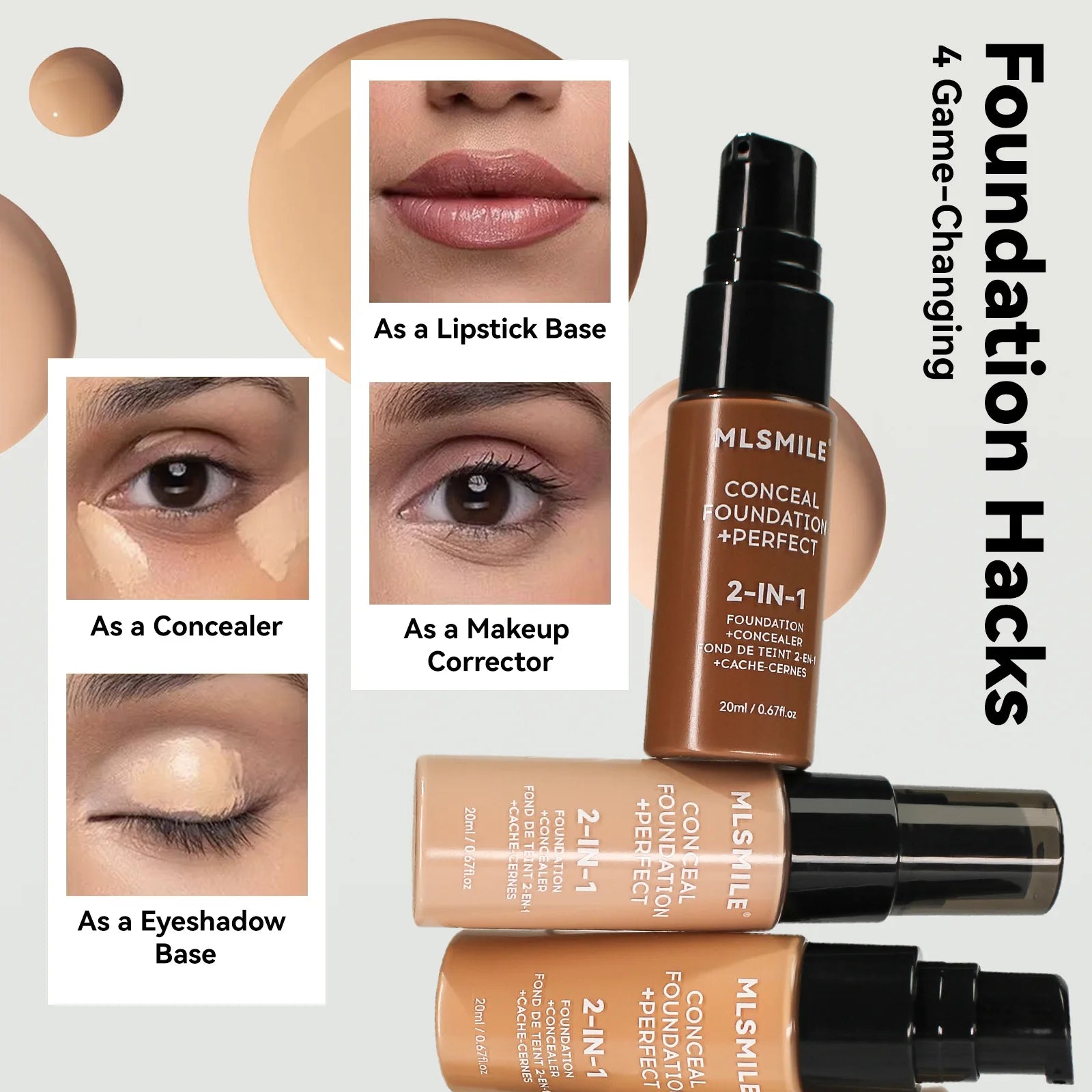 Vattenfast Concealer Matt Foundation BB Cream Oil Control Foundation - 24 Timmar Deals