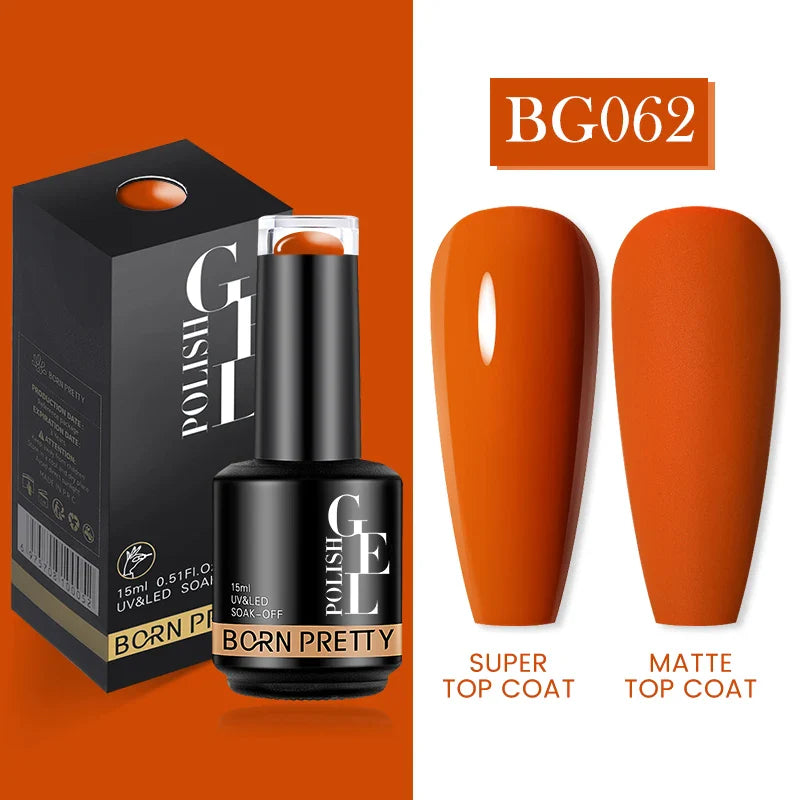 15ml Soak Off UV LED Gel Nail Polish Hybrid Varnish Nail Art Manicure 114 Colors Semi-Permanent Base Top Coat - 24 Timmar Deals