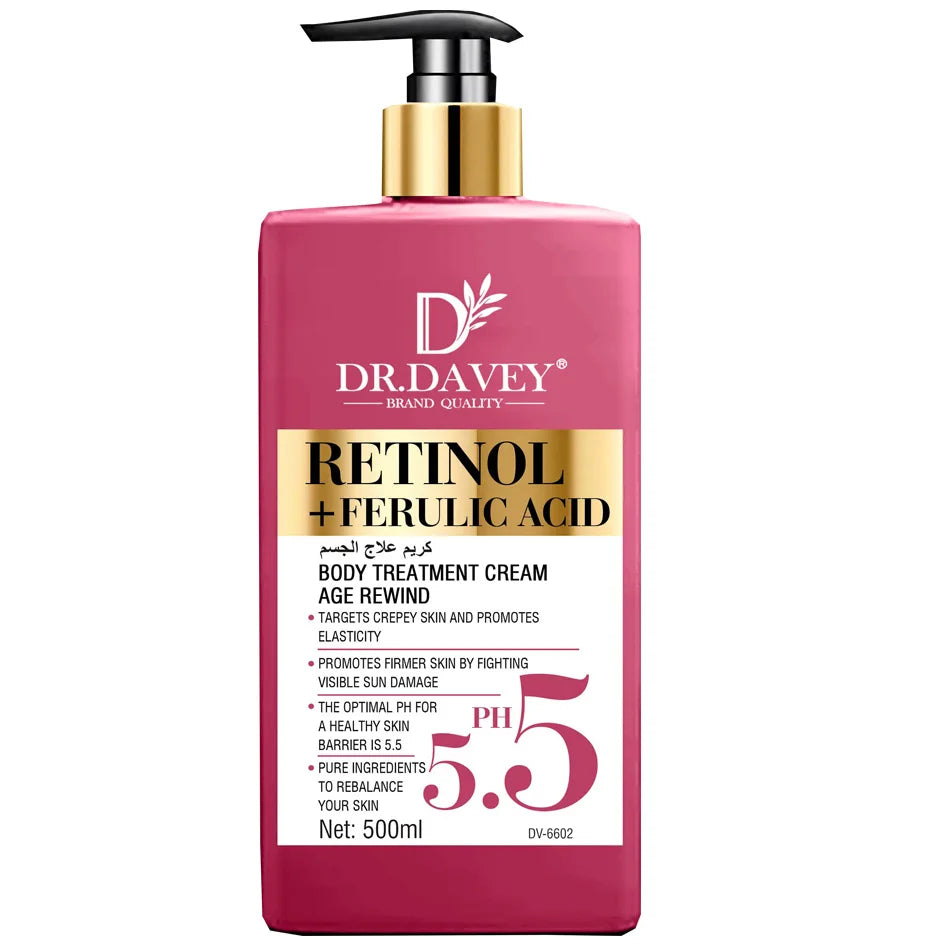 PH 5.5 Retinol Body Lotion Firming Moisturizer Wrinkle Cream Boosts Skin Firmness For Face, Body, Dry Skin Improves Elasticity - 24 Timmar Deals