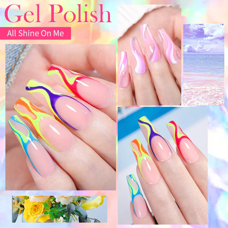 15ml Soak Off UV LED Gel Nail Polish Hybrid Varnish Nail Art Manicure 114 Colors Semi-Permanent Base Top Coat - 24 Timmar Deals