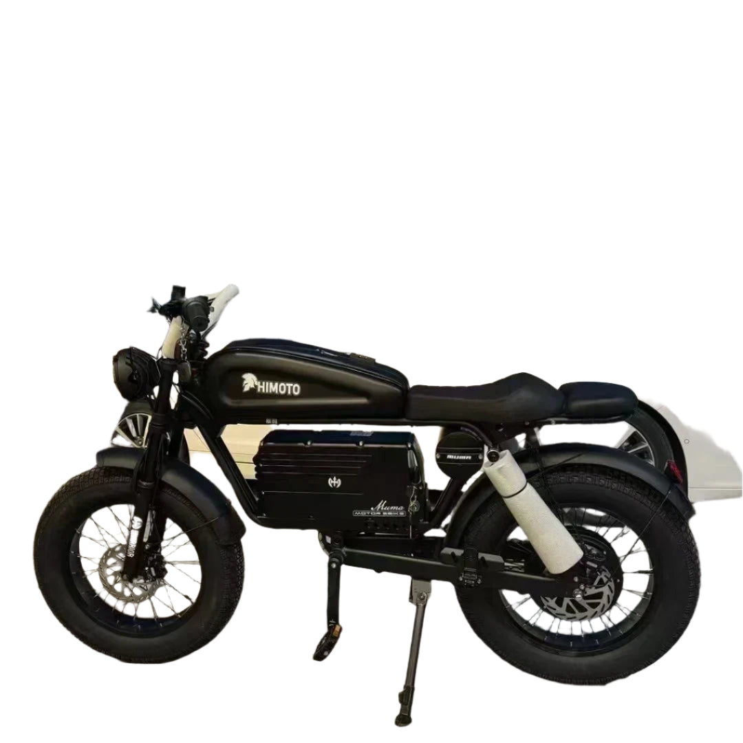 ZPW black HIMOTO dult Electric Bicycle 1500W High Power Motor48v60ahBatteroil dampery Electric Bike Urban LeisureThickTire ebike - 24 Timmar Deals