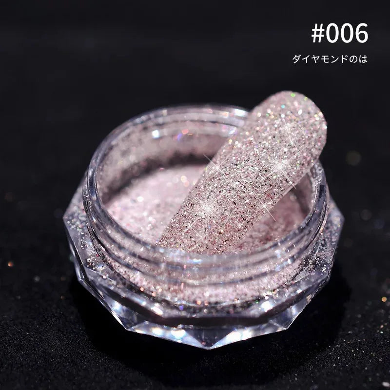 Holographic Nail Powder Net-2g Chrome Laser Mirror Glitter - 24 Timmar Deals