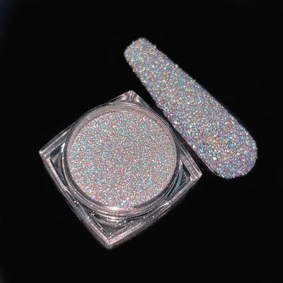 Holographic Nail Powder Net-2g Chrome Laser Mirror Glitter - 24 Timmar Deals