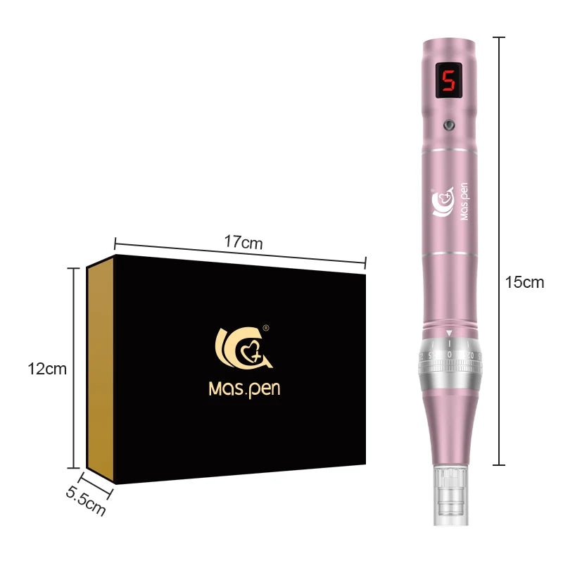 Dermapen Wireless Electric Microneedling Derma Pen med 30 utbytbara nålpatroner - 24 Timmar Deals