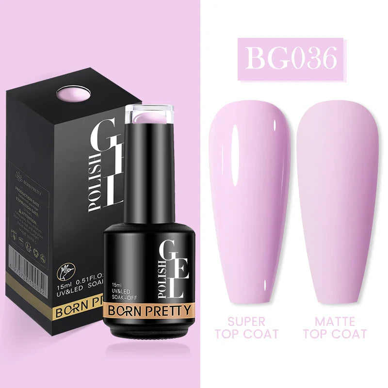 15ml Soak Off UV LED Gel Nail Polish Hybrid Varnish Nail Art Manicure 114 Colors Semi-Permanent Base Top Coat - 24 Timmar Deals