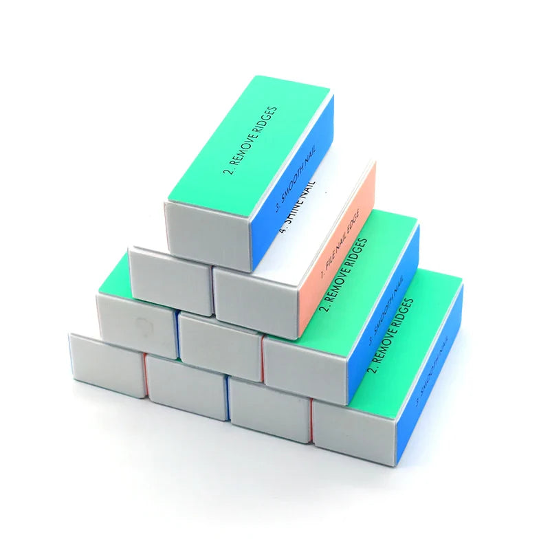 Nails Buffer Grind Buffing Block pink Nail File For Pedicure Manicure Care Nail Art Sponge Buffer Polish Nail accessories Tools - 24 Timmar Deals