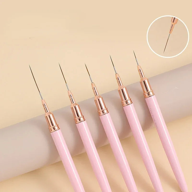 Nail Art Penslar Målning Manikyr Borstar För Långa Linjer Fin - 24 Timmar Deals