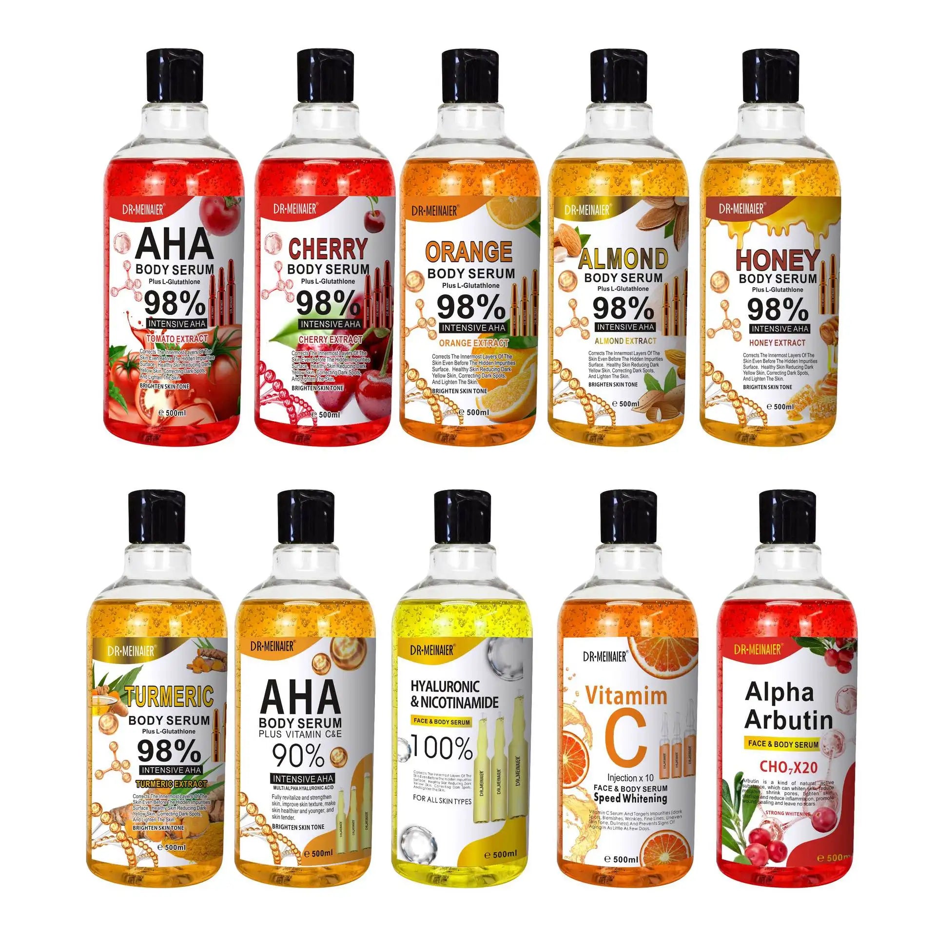 500ML Vitamin C AHA HYALURONIC& NICOTINAMIDE Face Serum