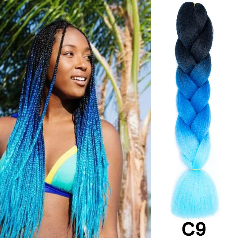Syntetiska hårförlängningar för att göra afrikanskt fläthår högtemperaturfiber - 24 Timmar Deals