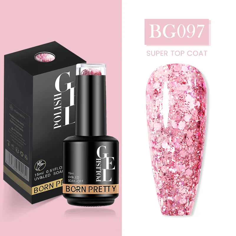 15ml Soak Off UV LED Gel Nail Polish Hybrid Varnish Nail Art Manicure 114 Colors Semi-Permanent Base Top Coat - 24 Timmar Deals