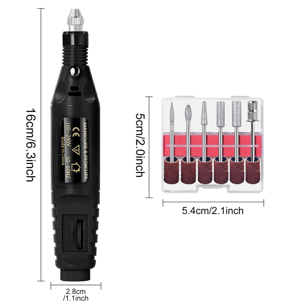 1 Set Professional Electric Nail Drill Machine - 24 Timmar Deals