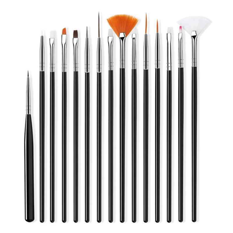 7/9/11/15/25MM Nail Liner Pensel Sett - 24 Timmar Deals