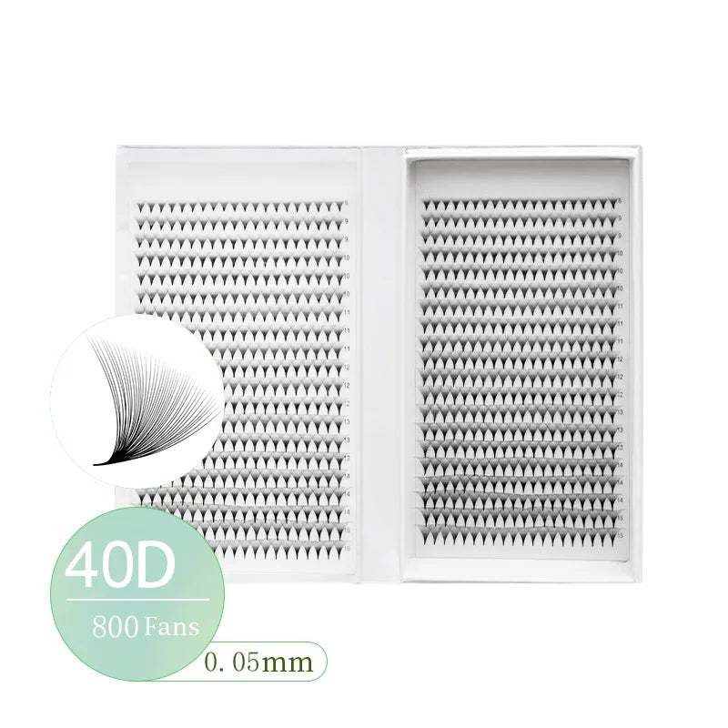 800/1600 Fans Premade Volume Lashes Fan Individual Sharp Pointy Base Premade Russian Volume Fans Eyelash Extension - 24 Timmar Deals