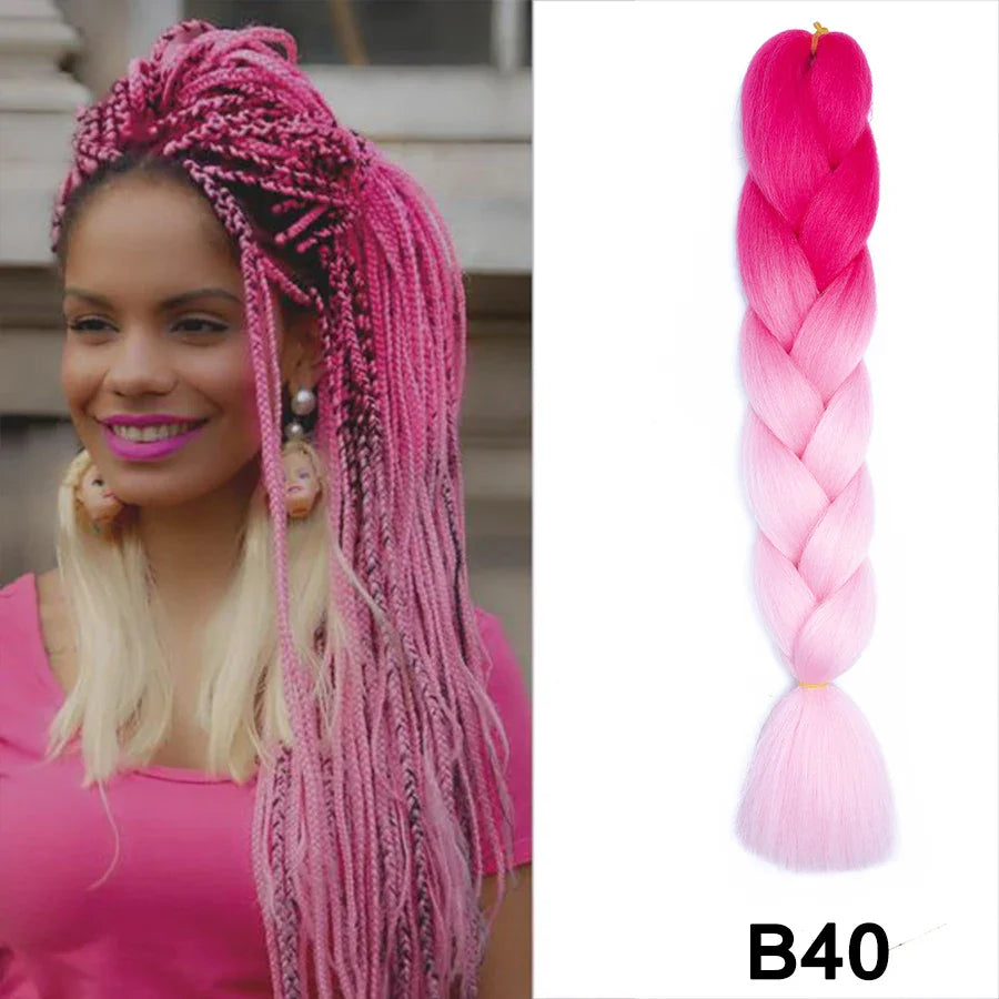 Syntetiska hårförlängningar för att göra afrikanskt fläthår högtemperaturfiber - 24 Timmar Deals