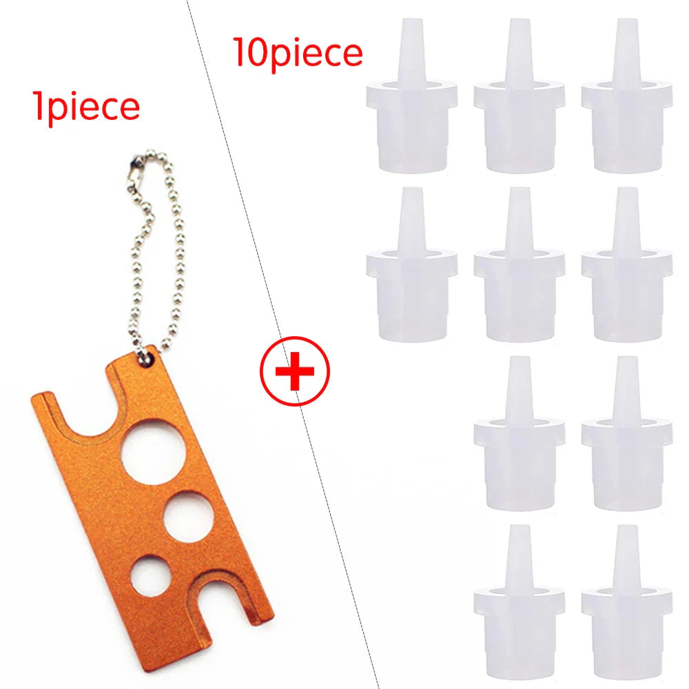 10/20 st Ersättningslock för ögonfranslim Universal Lash Adhesive Lime Flaska Munhuvud Munstycke Anti-blockerande ögonfransförlängningsverktyg - 24 Timmar Deals