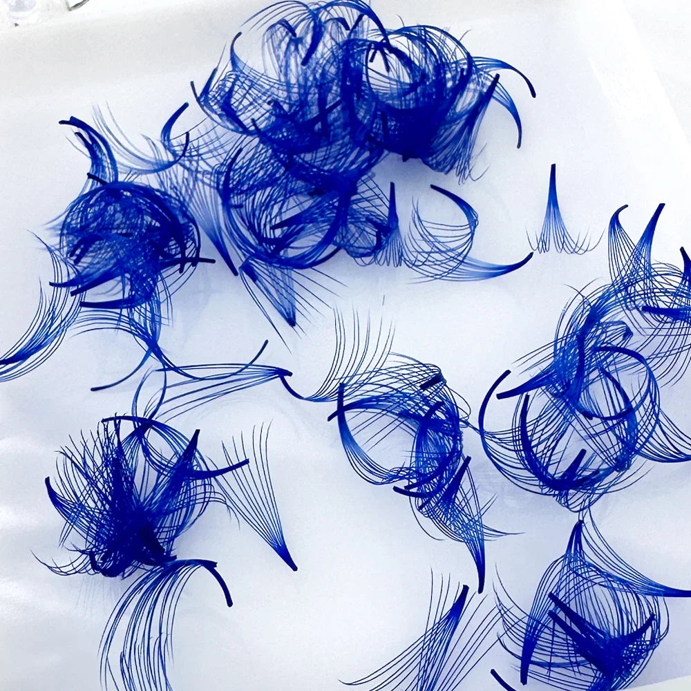 Lashes Mix 5 Color Loose Fans Pre Made Volume Fans 500 Fans Lashes 6D/10D Pointy Base Premade Volume Fans Eyelashes Extension - 24 Timmar Deals