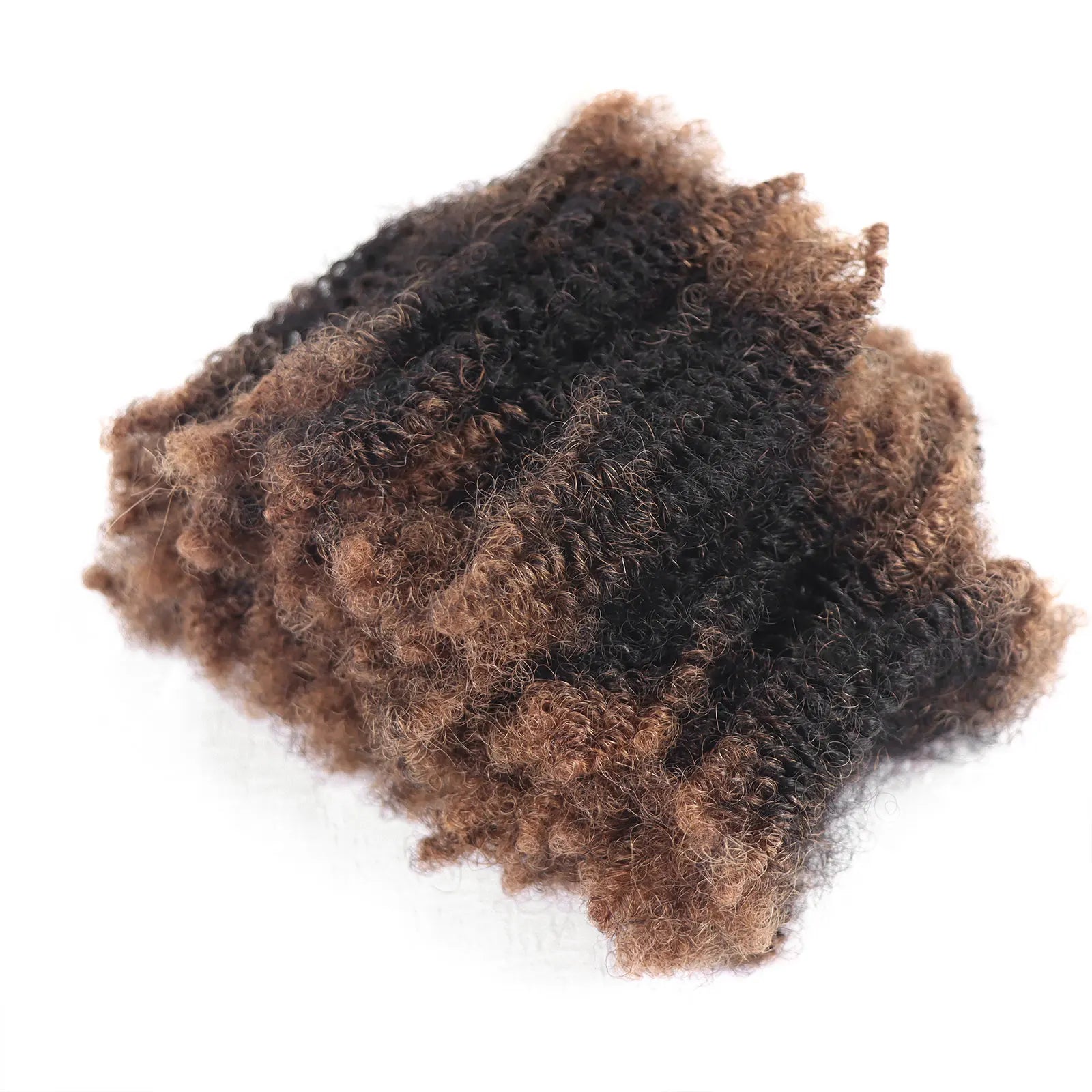 Afro Kinky lockigt människohår Bulk Dreadlock Virkad Flätning Färgat hårförlängning 50g - 24 Timmar Deals