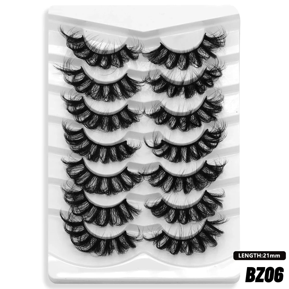 Lashes 5/7 Pairs Eyelashes Faux Mink Eyelashes Long Lasting Fluffy Mink Lashes Dramatic Volume lashes Extension Thick Long - 24 Timmar Deals