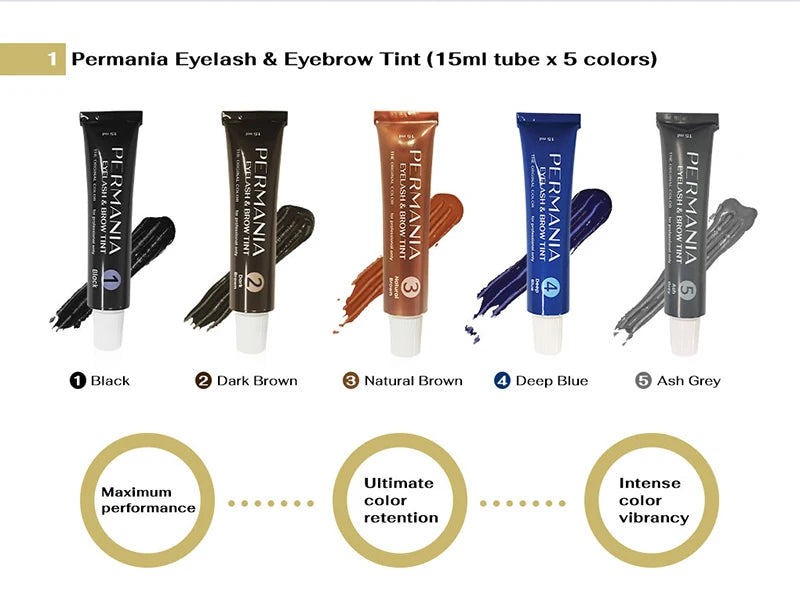 Permania Korea Original Ögonfransar Tint Cream Ögonbrynsfärgning Tint Ögonbryn Långvarigt - 24 Timmar Deals