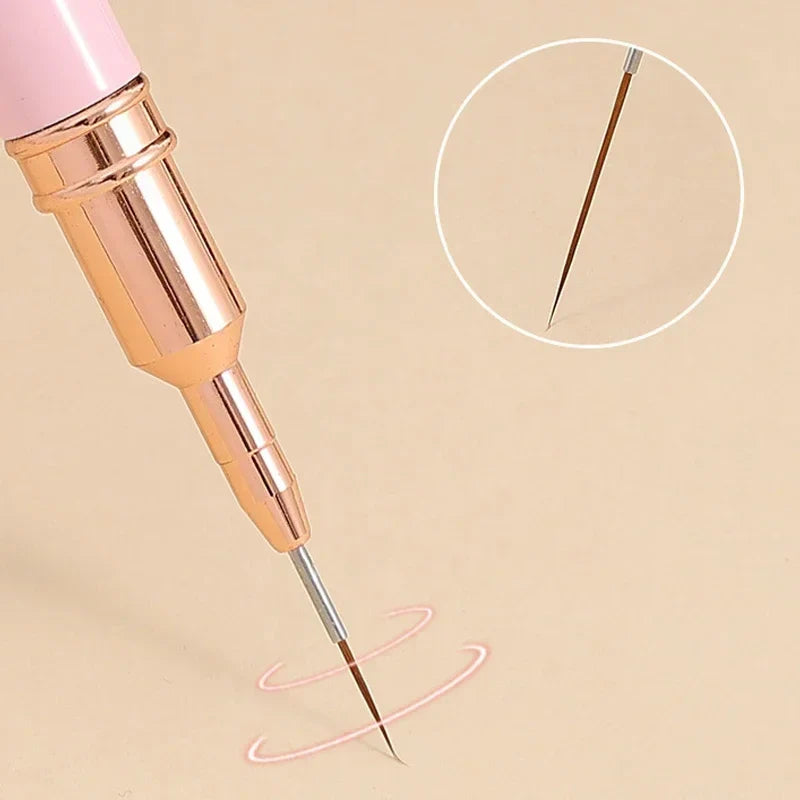 Nail Art Penslar Målning Manikyr Borstar För Långa Linjer Fin - 24 Timmar Deals