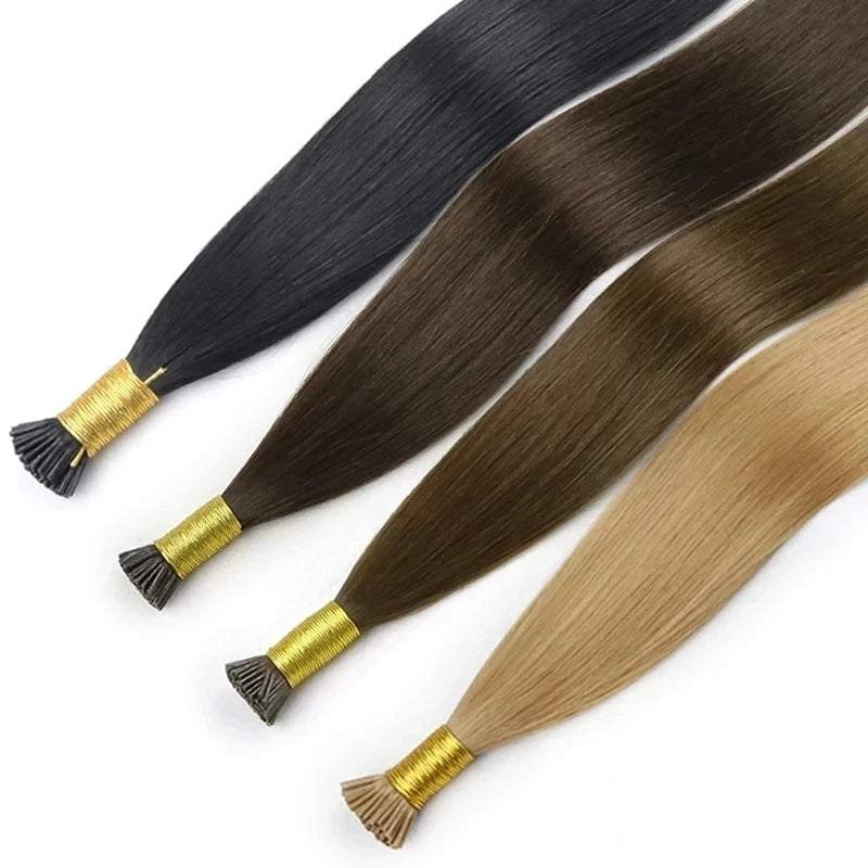 I Tip Hair Extension Straight Human Hair Extensions 40g/50g/ Set Capsule Keratin Natural Fusion Human Hair Extension 12-26inch