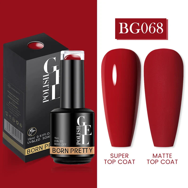 15ml Soak Off UV LED Gel Nail Polish Hybrid Varnish Nail Art Manicure 114 Colors Semi-Permanent Base Top Coat - 24 Timmar Deals