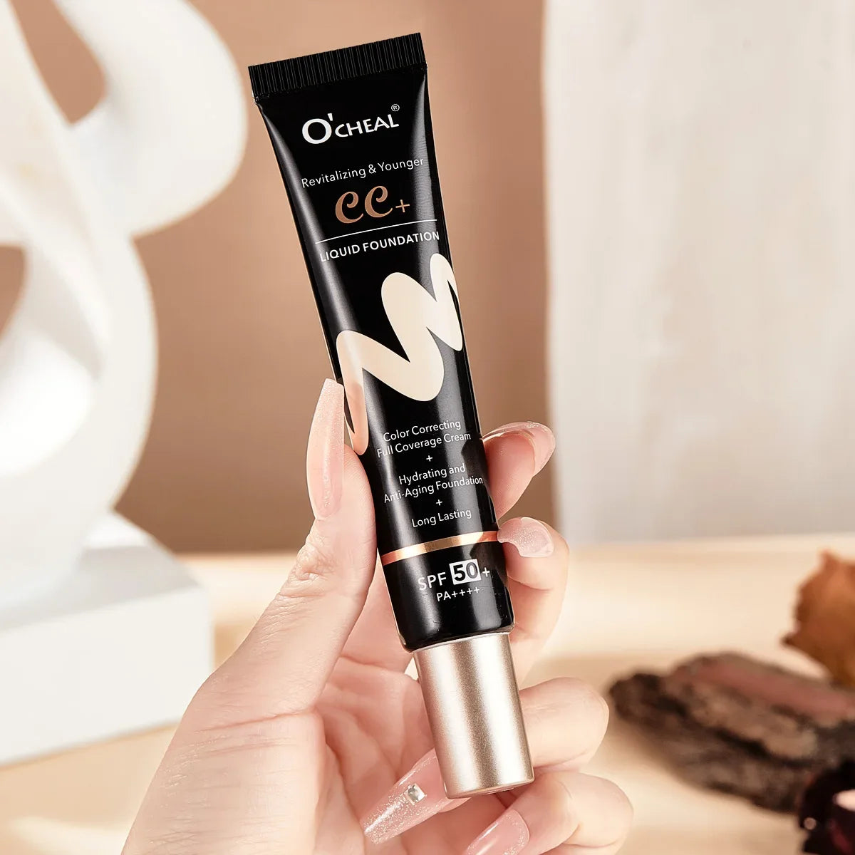 Vattentät Matte Liquid Face Foundation Långvarig oljekontroll - 24 Timmar Deals