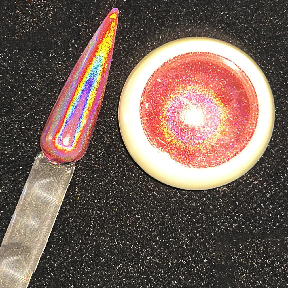 Holographic Nail Powder Net-2g Chrome Laser Mirror Glitter - 24 Timmar Deals