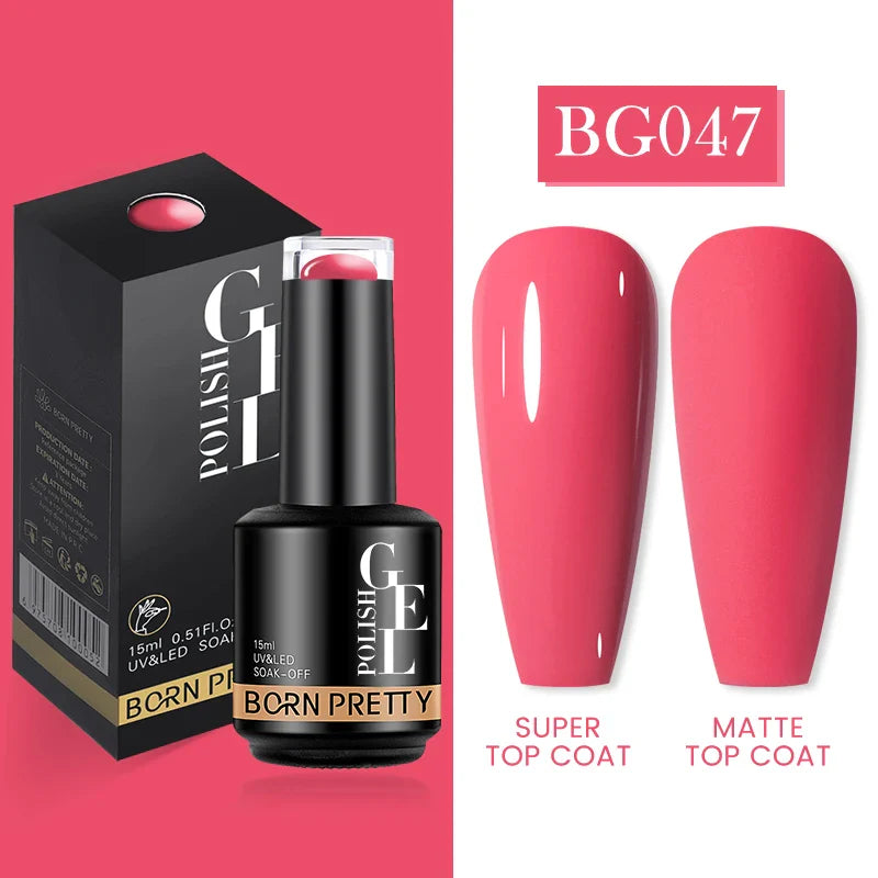 15ml Soak Off UV LED Gel Nail Polish Hybrid Varnish Nail Art Manicure 114 Colors Semi-Permanent Base Top Coat - 24 Timmar Deals