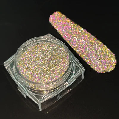 Holographic Nail Powder Net-2g Chrome Laser Mirror Glitter - 24 Timmar Deals