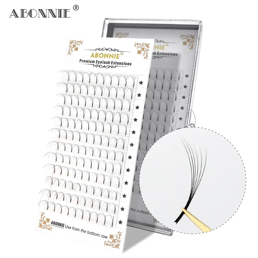 6D Long Stem Premade Fans Curl Russian Volume Eyelashes - 24 Timmar Deals