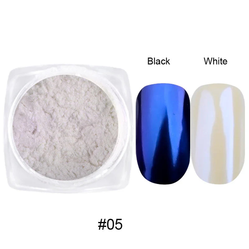 Holographic Nail Powder Net-2g Chrome Laser Mirror Glitter - 24 Timmar Deals