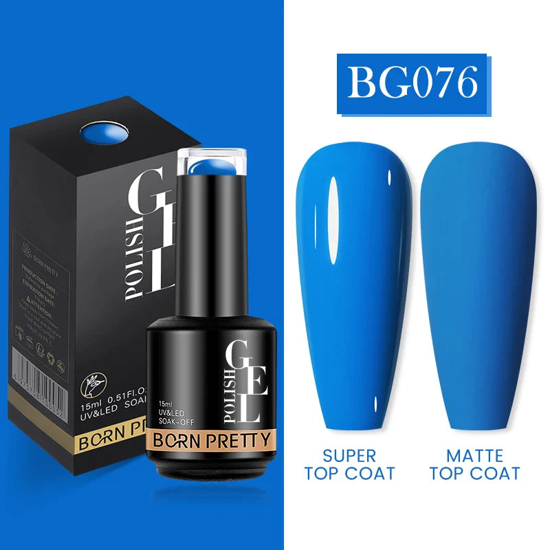 15ml Soak Off UV LED Gel Nail Polish Hybrid Varnish Nail Art Manicure 114 Colors Semi-Permanent Base Top Coat - 24 Timmar Deals