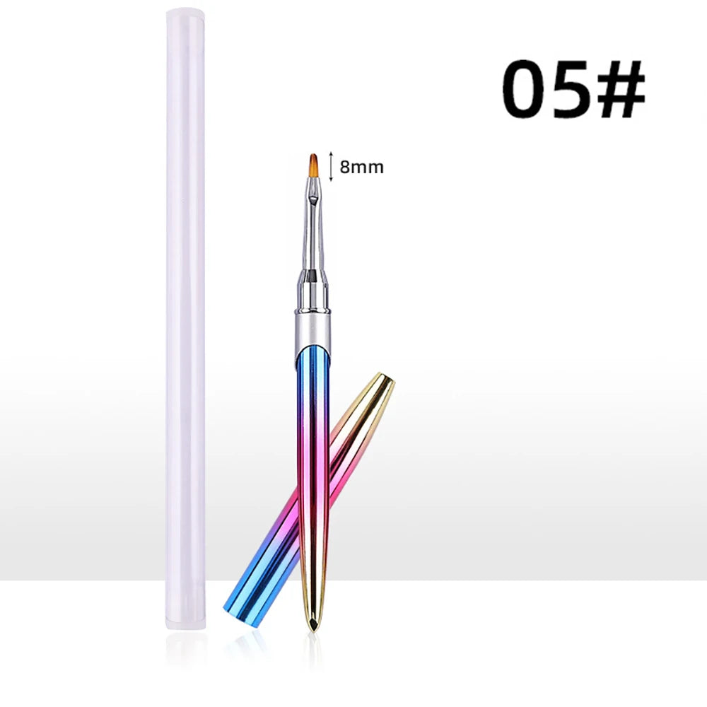 1 ST Nail Art Pensel, Akryl UV Gel Extension rush, Målning Ritning Pensel Liner - 24 Timmar Deals