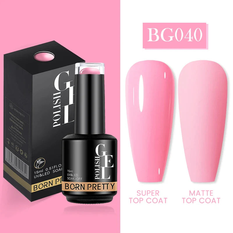 15ml Soak Off UV LED Gel Nail Polish Hybrid Varnish Nail Art Manicure 114 Colors Semi-Permanent Base Top Coat - 24 Timmar Deals