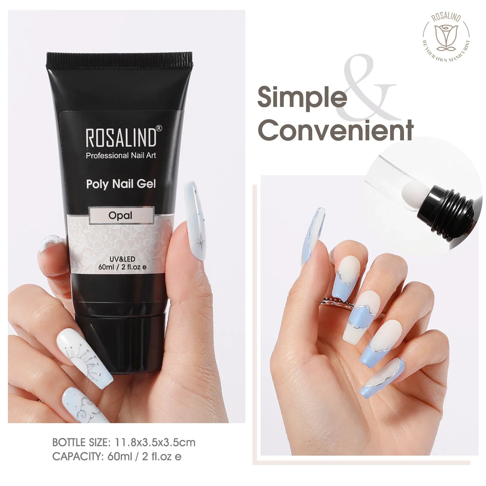 Poly Gel Akryl Extension Crystal Nail Art Hybrid Lack Slip Solution Poly Nagellack Semi Permanent 15/30ml - 24 Timmar Deals