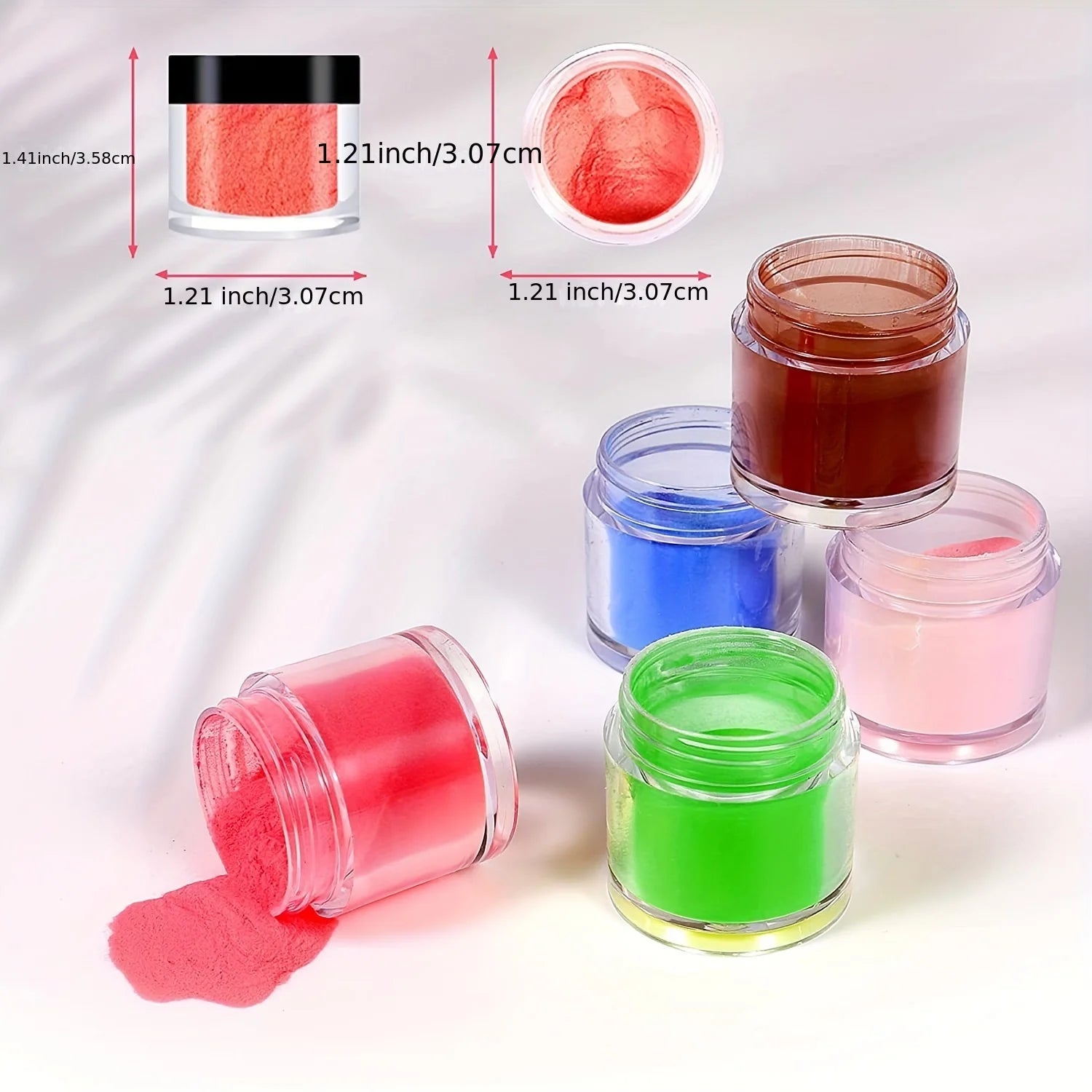 24 färger Akryl Pulver Set 10ml - 24 Timmar Deals