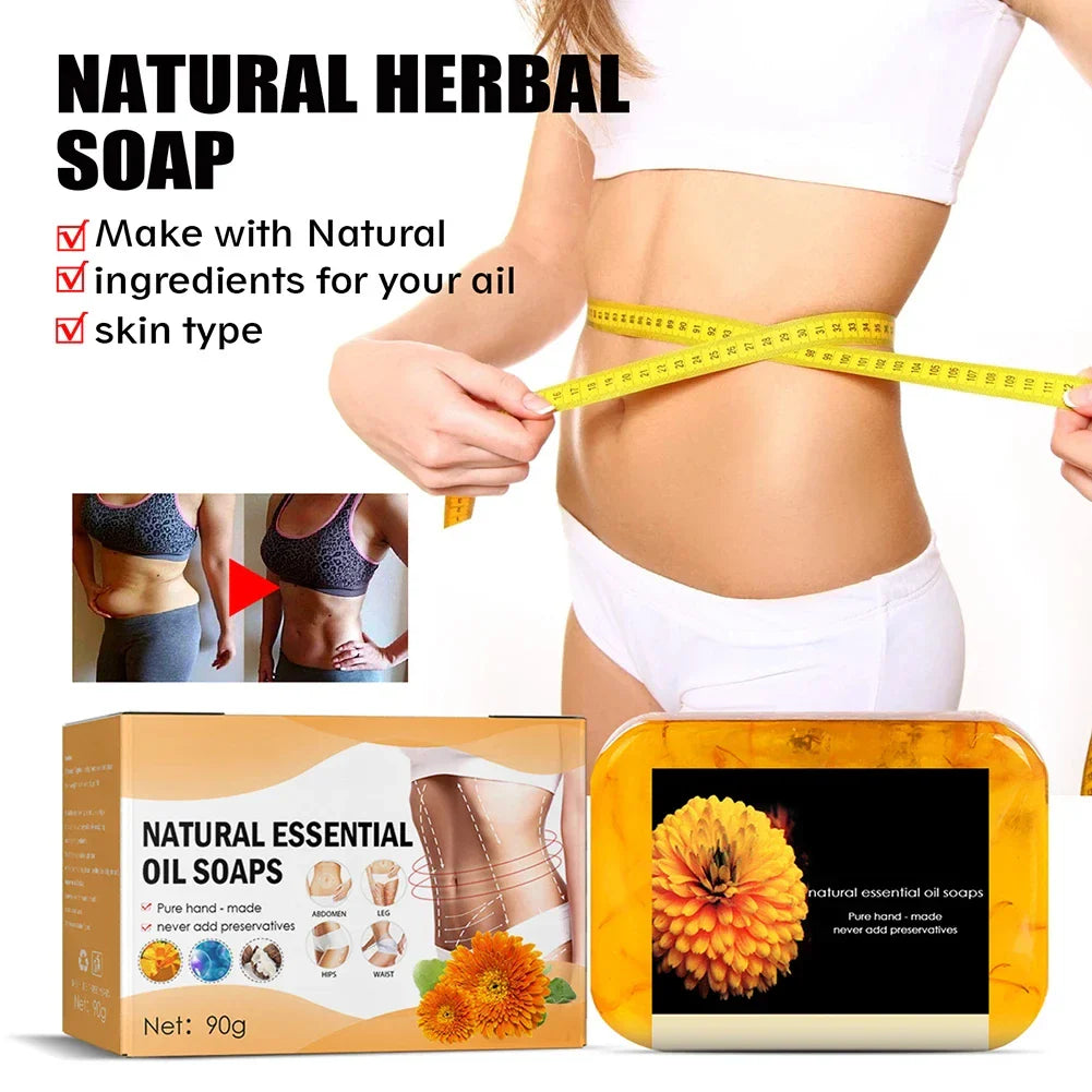 Lymphatic Detox Fat Burning Soap Natural Herbal Weight Loss Anti-fat Soap Handmade Cellulite Slimming Soap Health Care Tools - 24 Timmar Deals