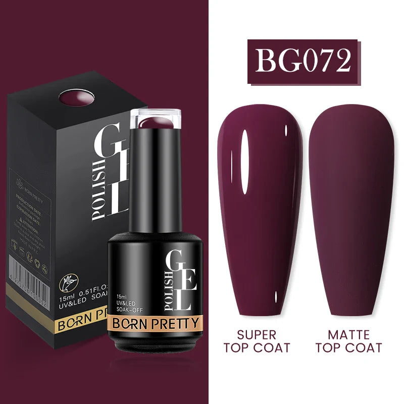 15ml Soak Off UV LED Gel Nail Polish Hybrid Varnish Nail Art Manicure 114 Colors Semi-Permanent Base Top Coat - 24 Timmar Deals